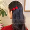 Horquilla con lazo de diamantes de imitación para Año Nuevo, horquilla con flequillo lateral para niña, horquilla con clip de alta calidad para niña pequeña
