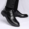 Zapatos de Cuero para Hombre Brock Spring, Zapatos de Negocios Casual de Gama Alta para Hombre, Zapatos Formales para Guardia de Seguridad y Padrinos de Boda, Aumento Invisible de Altura