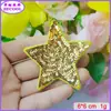 Lentejuelas de Punto Estrella Toalla Tela Bordada Pegatinas Forma de Corazón Letra Parche para Ropa Accesorios de Ropa Pegatinas DIY