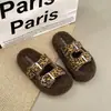 Hebilla Estilo Coreano Cómodas Planas Suela Gruesa Pantuflas de Piel Mujer Planas para Exteriores Nuevas 2026 Ligeras Otoño Invierno