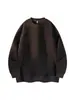 Moletom Jacquard Cruzado Novo para Primavera e Outono Masculino, Moda Tendência Gola Redonda Pulôver Manga Longa Marca Tendência Plus Size Moletom Masculino