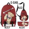 2022 Nuevo Producto nueva mochila escolar impresa en 3D bolso de hombro + bolso de hombro + estuche de lápices juego de tres piezas