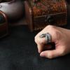 Nuevo anillo de pitón de estilo retro con personalidad de nicho para hombre, anillo de apertura ajustable de aleación antigua, venta al por mayor