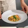 Prato de Sopa de Cerâmica Estilo Nórdico Estilo Ocidental, Prato Chapéu de Palha para Hotel Clube, Prato de Salada, Louça Simples e Estilosa, Prato para Pratos Especiais