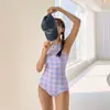 Novo Biquíni Conservador Cobrindo a Barriga Fino Sexy Moda Praia Maiô Sem Costas Feminino Pequeno Seios Juntos