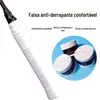 Acessórios de Alça de Raquete de Tênis Badminton Fita de Enrolar Mangote Espessada Absorvente de Suor Antiderrapante Amortecedora Resistente ao Desgaste de Nível Profissional