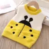 Suéter Pulóver para Niñas Todo en Uno Terciopelo Invierno 2025 Nuevo Suéter para Niños Forro Polar Suéter para Bebé Niña Cuello de Encaje Engrosado