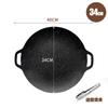 Placa de barbacoa coreana para acampar, placa de piedra Maifan antiadherente para hornear, teppanyaki, horno multiusos universal, horno de tarjeta para pescado a la parrilla