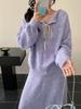 Cardigan de Tricô com Cadarço e Decote V para Mulheres Outono Novo Estilo Suave Jaqueta Suéter