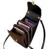 2022 Nuevo Bolso para Teléfono Móvil de Cuero Genuino para Mujer Bolso Cruzado Pequeño a la Moda Vertical Versátil Bolso para Teléfono Móvil Nuevo Mini Bolso Pequeño