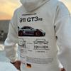 Moletom Masculino com Estampa Popular de Carro Transfronteiriço da Primavera de 2026, Padrão de Batimento Cardíaco, Moletom com Capuz, Estilo Mais Vendido