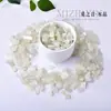 Grava Cristalina de Luz de Luna Plateada Natural, Fragmentos de Piedra Solar Blanca para Decoración, Manualidades para Decorar Acuarios y Macetas, Piedras para Paisajismo