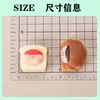 Pão de Café da Manhã Acessórios DIY Resina Criativa Miniatura Simulação Brinquedo de Comida Giratório de Mesa Pequeno Ornamento