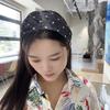 Corea del Sur Nuevo Estilo Ultra Ancho Diadema de Lunares Ondulados Ins Todo-combinable Diadema de Media Gorra para Cabello Blanco 2024 Accesorios de Moda para el Cabello para Mujeres