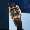 Reloj de cuarzo elegante y resistente al agua con correa de nicho de lujo ligero de marca OPK para mujer, reloj de moda rectangular con esfera pequeña.