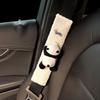 Funda para volante de coche de invierno de felpa corta, linda, famosa en internet, panda, cálida, antideslizante, universal, funda para manija de coche