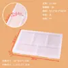 Caja de plástico transparente con 8, 10, 15, 24, 28 compartimentos, caja de embalaje para ferretería, pintura ignífuga, acabado imitación madera, cuentas