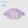Moletom Feminino Estilo Novo 2026 com Asas de Borboleta, Blusa para Menininha, Roupa Pulôver Elegante de Manga Longa com Gola Redonda para Bebê para o Outono