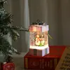 Decoraciones Navideñas, Escena Interior del Anciano, Cabina Telefónica, Lámpara de Aceite Pequeña, Pequeños Regalos de Navidad, Adornos Brillantes, Regalos
