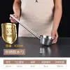 Cucharón de acero inoxidable 304 con mango extendido, cuchara extragruesa, uso en cocina y cafetería, ideal para servir avena, sopa y agua