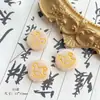 Cuentas de Cristal Doméstico Checo Rosas y Amarillas Flores Flor de Durazno Caballo de Madera Hecho a Mano Accesorios de Material para Pulsera DIY Dorado