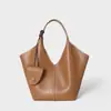 Bolso de Mujer Estilo Nuevo Bolso de Mujer Piel Genuina Bolso de Hombro Bajo el Brazo Bolso Tote de Cuero de Vaca Transfronterizo Nicho Cruzado Retro Piel Suave Gran Capacidad