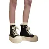 Zapatos de Caña Alta con Suela Gruesa de Estilo Nuevo Primavera 2026 para Personas Bajitas, Zapatos Casuales Estilo Coreano, Zapatillas Deportivas Versátiles Ugly-Cute que Aumentan la Altura