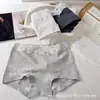 Pantaletas de Seguridad de Cuatro Esquinas para Mujer, Encaje Antibacteriano Grado 10A, Calzoncillos tipo bóxer de Algodón Puro con Entrepierna Extendida, Pantaletas Triangulares al por Mayor