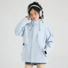 Chaqueta exterior a juego de marca para mujer, tres en uno, otoño e invierno, cortavientos para hombre, impermeable, conjunto desmontable de dos piezas para montañismo