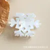 Pinza para el pelo de acetato imitación, a la moda y exquisita, delicado clip de copo de nieve, único y simple, accesorio para el pelo elegante y compacto