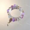 Xiaohongshu Recomienda Cuatro Paquetes de Pulseras Sueño de Mariposa, Dulce Diseño de Cristal, Pulseras de Regalo para el Día de San Valentín