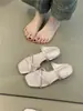 Sandalias Cruzadas de Hada Suave Francesas para Mujer 2025 Nuevas Elegantes Elegantes Seda Moda Sandalias de Punta Abierta
