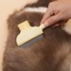 Peine para Mascotas para Gatos y Perros, Desenreda y Elimina el Pelo Suelto, Peine Autolimpiante para Mascotas, Herramienta de Masaje Desenredante y Eliminación de Pelo para Pelo Largo