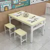 Mesas de jantar comerciais para restaurantes de fast-food, lanchonetes, casas de macarrão, restaurantes, padarias e mesas retangulares econômicas para jantar