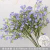 Flores Artificiais Coloridas Estilo Monet Flores Falsas Atacado Verde Roxo Arranjo de Casamento Cenário Decoração de Paisagismo