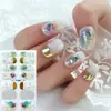 Película de Calcomanía para Uñas FF Estéreo Impermeable Sin Hornear Calcomanía Completa Estilo Simple Papel de Película para Calcomanías de Uñas de Primavera, Verano, Otoño e Invierno