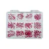 Acessórios pequenos de zircônia rosa choque para nail art, decorações de diamante, diamantes de fundo plano, item popular de celebridade da internet super brilhante, mini diamantes ultra brilhantes atacado