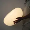 [Seleção Premium] Luminária de Teto Minimalista e Aconchegante para Quarto, Luminária Simples Moderna e Estilosa, Lâmpada Redonda Criativa para Sala de Estar