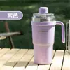 Taza Térmica de Acero Inoxidable Sitarayuri para Niñas, Taza de Café para Coche de Oficina, Taza con Asa Simple y Popote Magnético