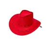 Sombrero de Vaquero Occidental para Hombres y Mujeres, Sombrero de Sol para Viajes al Aire Libre en Verano y Montañismo, Sombrero Jazz para Protección Solar en Zonas Escénicas y Pesca