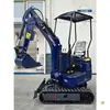 Excavadora Pequeña Multifuncional para Huertos Mini Excavadora Micro Ingeniería Agrícola Máquina de Gancho de Micro Excavación Máquina de 12 Ganchos para Excavación de Tierra en Casa