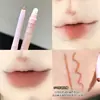Lápiz Delineador de Labios de Doble Punta Gellas Nude Doodle Labio Labio Labio Banda Pincel de Labios Bolígrafo Dormido de Gusano de Seda Gusano de Seda Resbaladizo No Fácil de Grumos