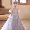 Vestido de Niña de Lujo de Alta Gama para Anfitrionas, Impresionante Vestido de Princesa, Atuendo para Actuación de Piano Infantil para Verano