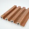 Tablero de Rejilla de Fibra de Bambú de Comercio Exterior Madera Ecológica Tablero tipo Muralla China Tablero Decorativo para Pared de Fondo de TV Panel de Pared de Rejilla WPC