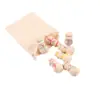 Juguetes para niños adornos de manualidades fabricantes al por mayor diy caricaturas nueces arte de madera pequeño graffiti material didáctico bolsas de algodón