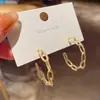 Pendientes de Aro con Patrón Hueco de Aguja de Plata S925 para Mujer, Tachuelas de Oreja de Gama Alta y Elegantes, Pendientes Exagerados Simples y Únicos al por Mayor