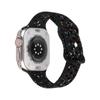 Apple iwatch567SE Transparente Translúcido Jelly Helado Hebilla Mariposa Correa de Reloj Deportiva de Silicona