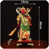 Estatua de Buda Bodhisattva Azul Weijia 101619 pulgadas Cuerpo Chapado en Oro Hogar Pintado Adoración Resina Estatua de Buda Weidi