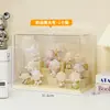 Expositor de prateleira para caixas surpresa caixa de armazenamento manual de mão caixa de armazenamento de grande capacidade à prova de poeira transparente expositor de modelos de ornamentos de boneca multicamadas