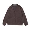Marca de Moda Americana para Hombre North Boundary 2025 Otoño Nuevo Suéter Cardigan de Cuello en V Chaqueta Casual Holgada para Hombre